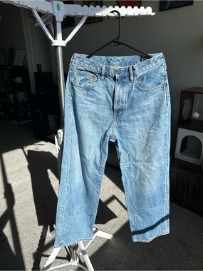 Classic Light Blue Straight Men's Jeans